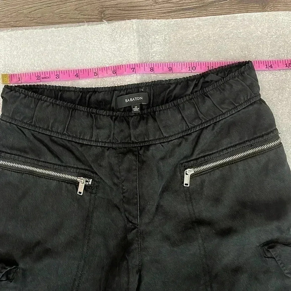 [XS]Babaton Raegan Lyocell Black Cargo Jogger  Pants - Picture 3 of 7